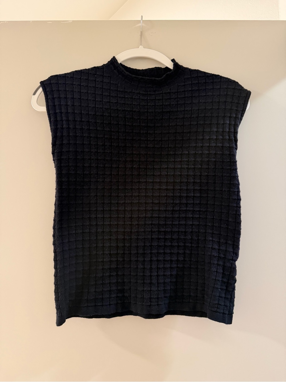 Knit mock neck